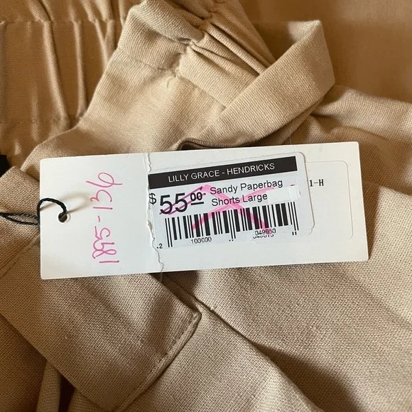 NWT Strut & Bolt sandy paper bag shorts - Picture 4 of 6